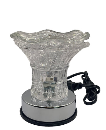 Electric Glass Fragrance Touch Oil Warmer Clear